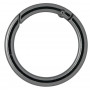 Infinity Hearts O-Ring/Endlosring mit Öffnung Messing Gunmetal Ø37,6mm - 5 Stück.
