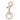 Infinity Hearts Karabiner mit D-Ring Messing Helles Gold 45mm - 5 Stk