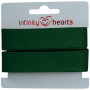Infinity Hearts Schrägband Baumwolle 40/20mm 82 Grün - 5m