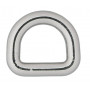 Infinity Hearts D-Ring Messing Silber 10x10mm - 5 Stk