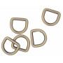 Infinity Hearts D-Ring Messing antik Bronze 19x19mm - 5 Stk.