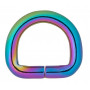 Infinity Hearts D-Ring Eisen versch. Farben 15x15mm - 5 Stk