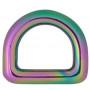Infinity Hearts D-Ring Eisen versch. Farben 10x10mm - 5 Stk