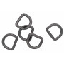 Infinity Hearts D-Ring Messing Gunmetal 19x19mm - 5 Stk.
