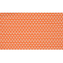 Minimals Baumwollpopeline Stoff Druck 33 Blumen Orange 145cm - 50cm
