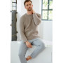 Cool Wool Mélange Men’s Sweater by Lana Grossa – Herren Raglan Pullover Strickmuster, Größe 38/40 - 46/48