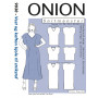 ONION Schnittmuster 9030 Plus Vest & Kaftan Kleid für Strickwaren