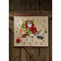 Permin Stickerei Kit Weihnachtskalender Weihnachtsmann im Sessel 58x52cm