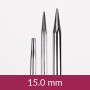Drops Pro Klassische austauschbare runde Nadeln Messing 12cm 15,00mm / 4.5in US19