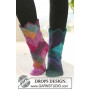 Harlekin Socks by DROPS Design - Strickmuster mit Kit Socken Größen 35-43