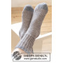 Take A Break by DROPS Design - Strickmuster mit Kit Socken mit Rippenmuster Größen 15/17 - 44/46