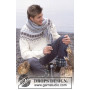 Prince of Snow by DROPS Design - Strickmuster mit Kit Sweater und Schal Größen 12/14 Jahre und S/M - XXL