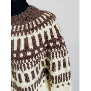 Snowdrop Wool Sweater von Rito Krea - Pullover Strickmuster Größe S-XL