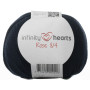 Infinity Hearts Rose 8/4 Garn Unicolor 119 Dunkles Marineblau