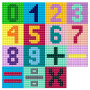 Zahlen und Buchstaben aus Pixelhobby by Rito Krea - Perlenmuster Buchstaben - 48 Teile