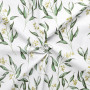 Gütermann Ring a Roses - Most Beautiful Cotton Fabric 05-800 Weiß mit Blumen 145cm - 50cm