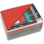 Weihnachts-Karton, Sortierte Farben, A6, 105x148 mm, 180 g, 300 Bl. sort./ 1 Pck