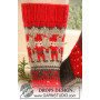 Dancing Elves by DROPS Design - Strickmuster mit Kit Weihnachts-Socken mit Elfen Größen 32/34 - 41/43