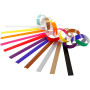 Papierketten, Sortierte Farben, L 16 cm, B 15 mm, 2400 Stk/ 1 Pck