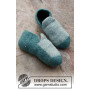 Good Morning Slippers von DROPS Design - Pantoffeln Strickmuster Größe 35/37 - 44/46