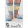 Dancing Chicken Socken von DROPS Design - Sockenstrickmuster Größe 35/37 - 44/46