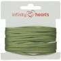 Infinity Hearts Satinband beidseitig 3mm 563 Staubgrün - 5m