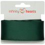 Infinity Hearts Satinband beidseitig 38mm 593 Armygrün - 5m