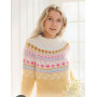 Lemon Meringue Sweater von DROPS Design - Blusenstrickmuster Größe S - XXXL