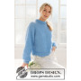 Blueberry Cream Sweater von DROPS Design - Blusenstrickmuster Größe S - XXXL