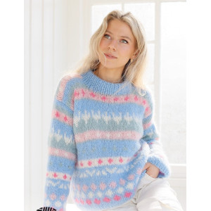 Mixed Berries Sweater by DROPS Design - Bluse Strikkeopskrift str. XS - XXXL