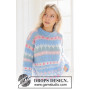 Mixed Berries Sweater von DROPS Design - Blusenstrickmuster Größe. XS - XXXL