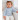 Dream in Blue von DROPS Design - Baby Bluse Strickmuster Größe 0/1 Monat - 3/4 Jahre