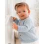 Dream in Blue Cardigan von DROPS Design - Baby Jacke Strickmuster Größe 0/1 Monat - 3/4 Jahre