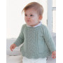 Sweet Ivy von DROPS Design - Baby Bluse Strickmuster Größe 0/1 Monat - 5/6 Jahre