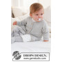 Little Pearl Cardigan von DROPS Design - Baby Strickjacke Strickmuster Größe 0/1 Monat - 3/4 Jahre