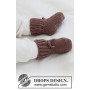 Chocolate Toes von DROPS Design - Baby Socken Strickmuster Größe 0/1 Monat - 3/4 Jahre