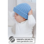 Blue Cloud Beanie von DROPS Design - Baby Beanie Strickmuster Größe 0/1 Monat - 3/4 Jahre