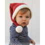 Sleepy Santa Hat by DROPS Design - Baby Weihnachtsmütze Strickmuster Größe 0/1 Monat -2 Jahre