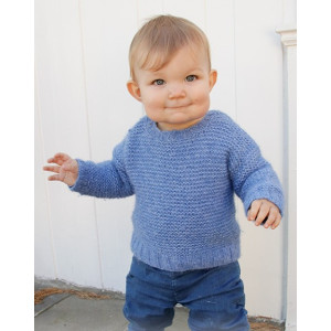 Baby Blue Note by DROPS Design - Bluse Strickmuster Größe 6/9 Monate - 7/8 Jahre