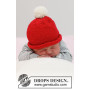 Itsy Bitsy Santa von DROPS Design - Baby Weihnachtsmütze Strickmuster Größe Preemie -3/4 Jahre