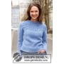 Rain Romance Sweater von DROPS Design - Blusenstrickmuster Größe. S - XXXL