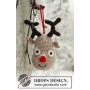 Rudolf by DROPS Design - Häkelmuster mit Kit Weihnachten Rentiere 14cm