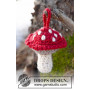 Fairy Garden by DROPS Design - Häkelmuster mit Kit Weihnachten Pilz 9cm