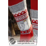 Angel Feet by DROPS Design - Strickmuster mit Kit Weihnachts-Socken mit Engeln Größen 32/34 - 41/43