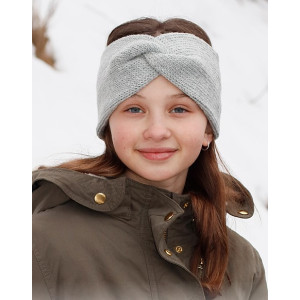 Winter Smiles Headband by DROPS Design - Pandebånd Strikkeopskrift Str. 2-12 år