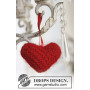 Sweet heart by DROPS Design - Strickmuster mit KitHerz für Weihnachten 5cm