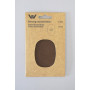 Ausbesserungs-Patches Lederimitat oval Braun 10x15cm - 2 Stk