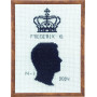 Permin Stickerei Kit Frederik 10. 15x20cm
