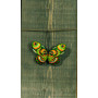 Permin Stickereiset Schmetterling grün-orange 9x6cm