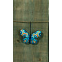 Permin Stickereiset Schmetterling türkis 9x6cm